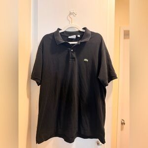 Lacoste Classic Fit Piqué Polo Shirt | Black | Size 3XL (FR 8)